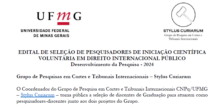Stylus Curiarum – Página 4 – Grupo de Pesquisa em Cortes e Tribunais  Internacionais CNPq/UFMG